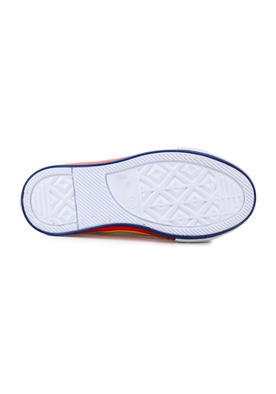 Kiko Kids Tinna Bağcıklı Erkek Çocuk Boğazlı Keten Spor Ayakkabı Kırmızı