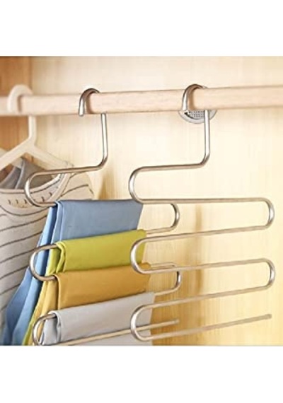 Katlı Metal Pantolon Eşarp Askısı Çok Renkli