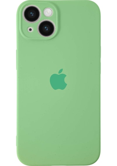 Apple Uyumlu iPhone 14 Kılıf Logolu Kamera Korumalı Altı Kapalı İçi Kadife Lansman Kapak - Kırmızı