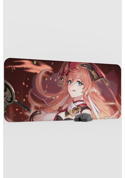 Yanfei Genshin Impact Anime Oyuncu V1 - 90x40 Xxl Gaming Mouse Pad Fare Altlığı