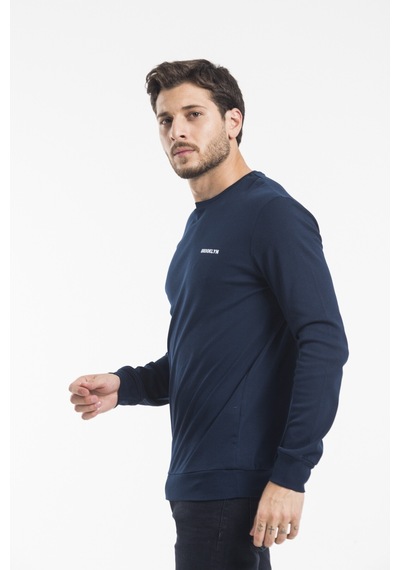 Erkek Bisiklet Yaka Slim Fit Sweatshirt Spr2019k18 001