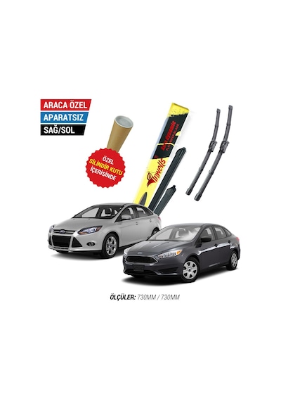 Ford Focus 3 İnwells Muz Silecek Takımı 2012-2018 N11.2170