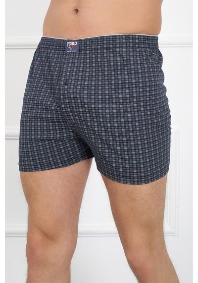 İbrahim Burak Etiler Collection Moda Çizgi Erkek Penye Boxer 40081 Lacivert