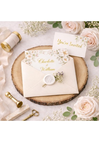 Krem Davetiye Zarfı, Dayanıklı Mat Tebrik Kartı Ve Mektup Zarfı Seti, 50 Adet, 13x18 Cm - 140 Gr