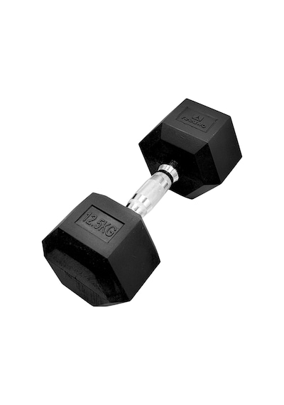 Rebuwo 12.5 KG 1 Adet  Hex Dambıl Kauçuk Altıgen Dambıl Hex Dumbbell
