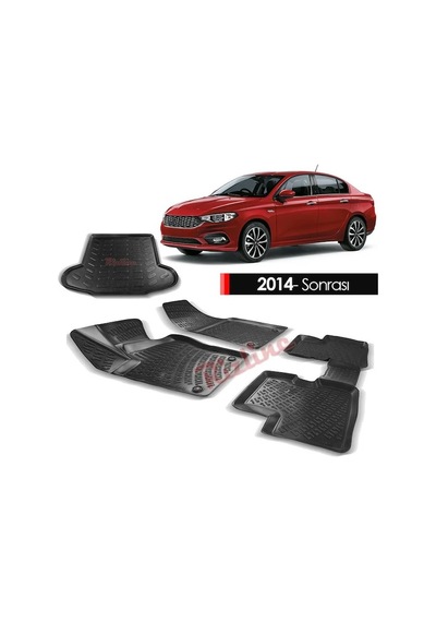 Fiat Egea Sedan 3d Paspas Ve Bagaj Havuzu Set Rizline