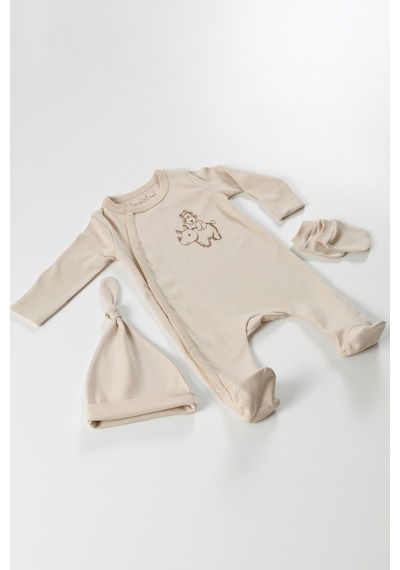 Tinylamb Cute Friends 3 Parça Yenidoğan Mini Hastane Çıkış Seti Yeşil