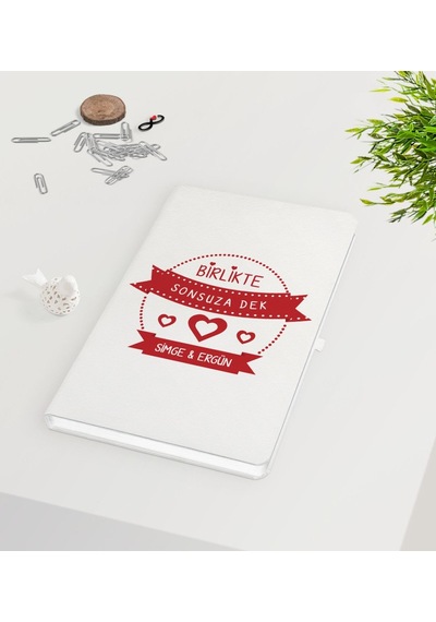 Kişiye Özel Sevgililer Günü Beyaz Defter-55