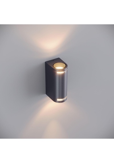 Lunara Glass Led Duvar Apliği Ip65 Alüminyum İç Mekan Dış Mekan Modern Bahçe Balkon Teras Cephe Aydınlatma 3000k Genel