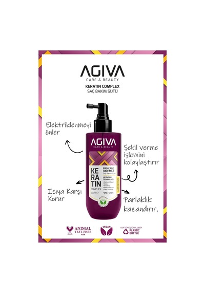 Agiva Keratin Saç Bakım Sütü 200 ML
