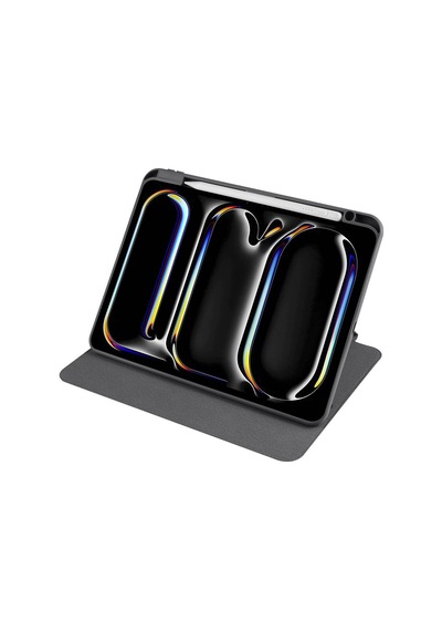 Apple Uyumlu iPad Pro 11 2024 Kılıf Zore Termik Kalem Bölmeli Dönebilen Standlı Kılıf Kapaklı Kılıf