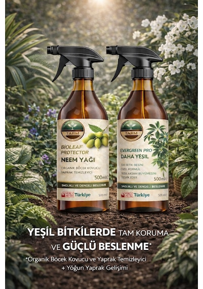 Daha Yeşil Bitki Besini Ve Neem Yağı İkili Bakım Seti 2 L - 1 L - 1 L - 500 ML