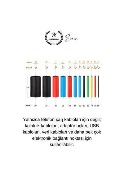 560 Parça Makaron Seti Kutulu Kablo Birleştirme Koruyucu Yalıtım Sıcaklıkla Daralan Tamirat Kaplama