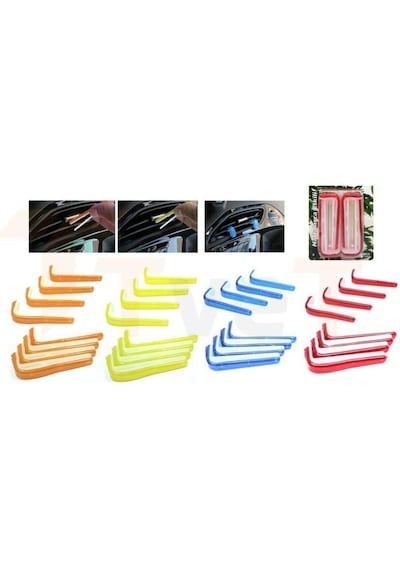 Meys Oto Petek Kalorifer Kokusu Klips - 4 Paket 16 Adet 4 Farklı Model