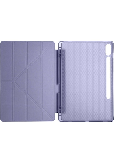 Samsung Galaxy Tab S10 Plus Uyumlu X820 12.4 İnç Katlanabilir Kalemlikli Standlı Akıllı Kılıf Kapaklı Kılıf