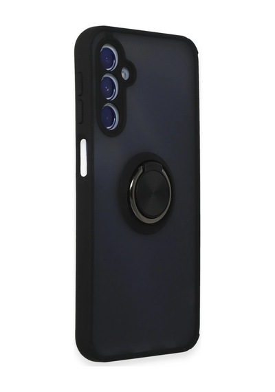 Samsung Uyumlu Galaxy M34 5g Kılıf Montreal Yüzüklü Silikon Kapak - Siyah 0.2M-Çok Renkli