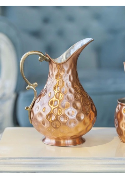 Bakır Sürahi Gamzeli Model (Mat Bakır Renk)