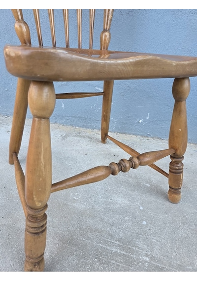 Vintage Masif Ahşap Sandalye 1 Adet Ac08 Çok Renkli