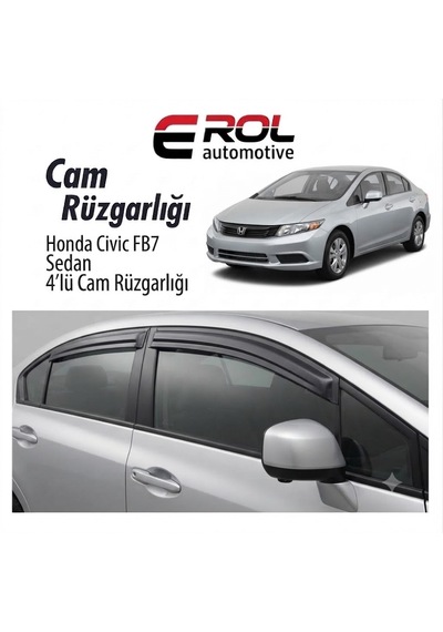 Honda Civic Fb7 2012-2016 4'lü Sedan Mugen Cam Rüzgarlığı