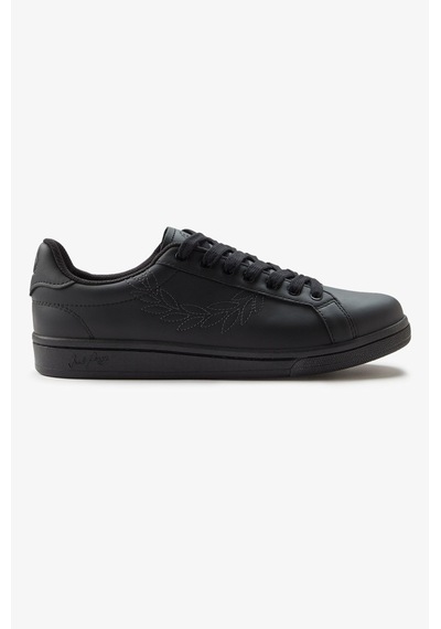 Fred Perry B1314 Leather Emb Ovd Branded Erkek Günlük Ayakkabı Siyah