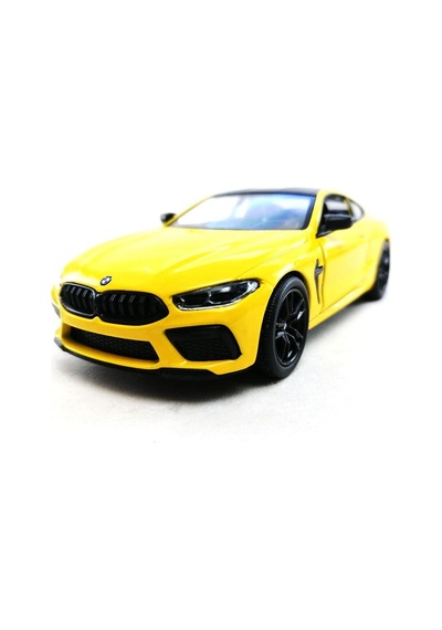 Kinsmart Bmw M8 Competition Coupe 1:38 Sarı Çek Bırak Model Araba
