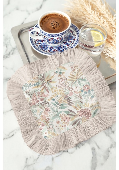 Pastel Çiçekli Saçaklı Sunum Servis Altlığı Mendil - Zarif Bohem Vintage Pembe Krem Sunumluk Peçete Metalik Orman Pembe Pastel Çiçekli Saçaklı Sunum Servis Altlığı Mendil - Zarif Bohem Vintage Pembe Krem Sunumluk Peçete Metalik Orman Pembe