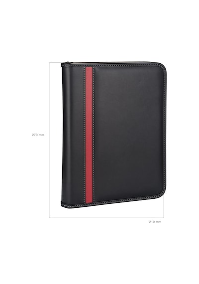Organizer Ajanda Tarihsiz Kareli 4 Halkalı 21x27 CM Siyah