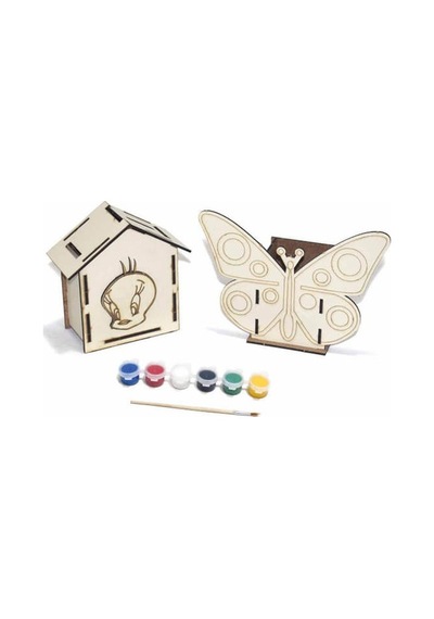 Kumtoys Ahşap Kalemlik ve Kumbara