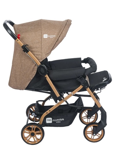Mimma Baby Olympus Gold Antrasit Çift Yönlü Bebek Arabası Taşıma