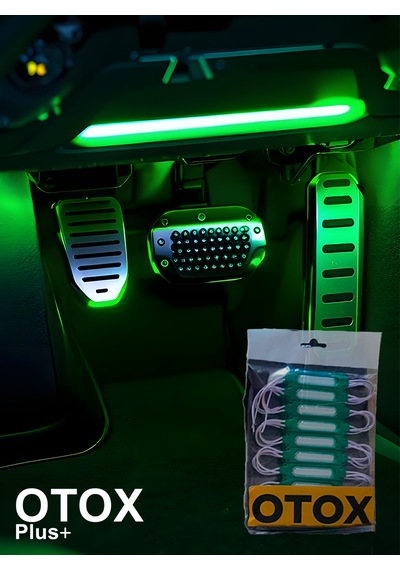 Ambiyans Led Premium Ofis , Araç & Ev Uyumlu Dc 12v 6 Renk Seçeneği 10'lu Paket Yeşil