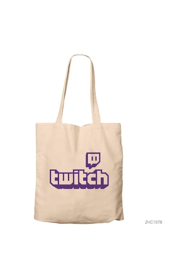 Twitch Logo Kanvas Bez Çanta
