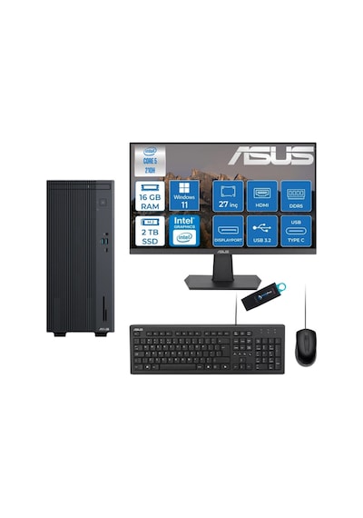 Asus Expertcenter P500MVC52108512B0D27RNP03 Core 5-210H 16 GB 2 TB SSD 27" W11P Masaüstü Bilgisayar