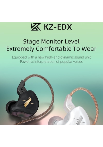 Kz EDX Stereo Sahne Sesi Gürültü Engelleme Ağır Bas Kulak İçi Kulaklık