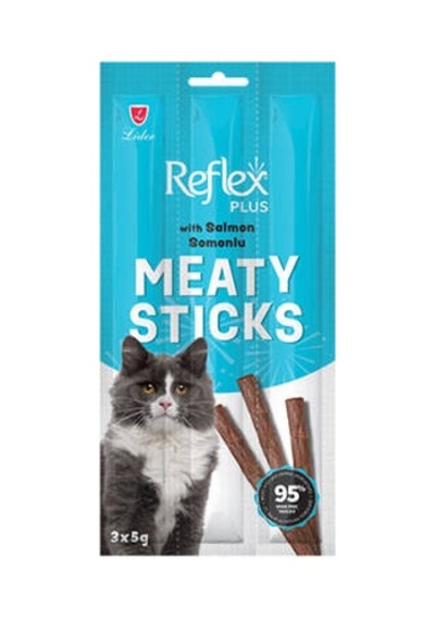 Meaty Sticks Somonlu Tahılsız Kedi Ödül Çubuğu 3x5 Gr