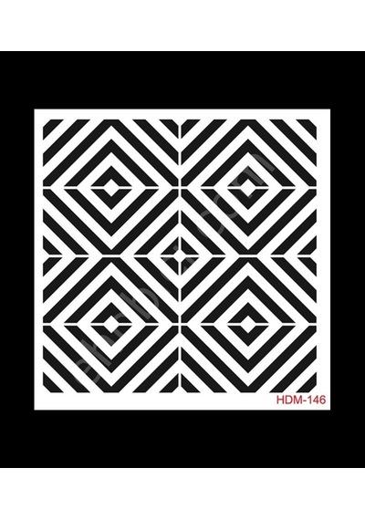 Hdm146 Cadence Home Dekor Stencil 25X25