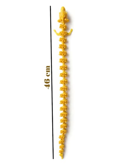 Hareketli Kristal Ejderha - Eğitici Stres Ve Duyusal Gelişim Ve Odaklanma Oyuncağı - 46cm- Sarı Ejderha