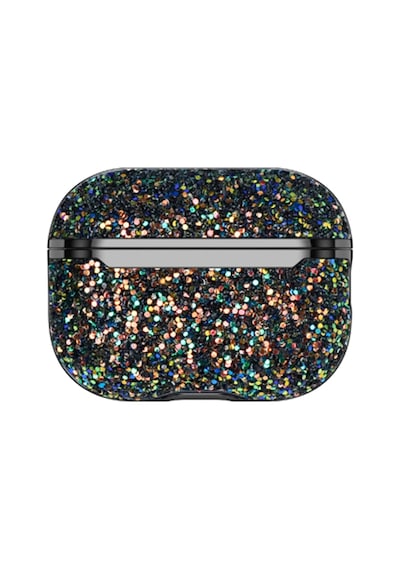 Muratech Onegif Apple Uyumlu AirPods Pro 2 2.nesil Bright Simli Apple Uyumlu AirPods Kapak - Siyah