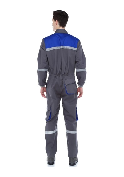 16/12 Gabardin Gri-mavi Tulum
