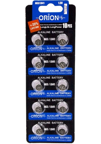 Orion AG3 LR41 392A 1.5V Alkalin Düğme Pil 10'lu