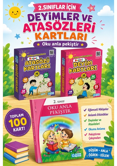 2.sınıflar İçin Atasözleri Ve Deyim Kartları + Oku Anla Pekiştir