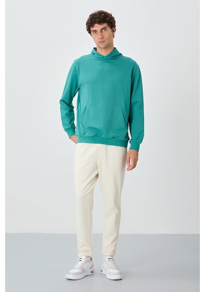 Tommy Life Bej Yüzeyi Dokulu Standart Fit Erkek Eşofman Alt - 82154