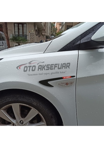 Fiat 500 Ailesi Çamurluk Venti Parlak Siyah  Logolu