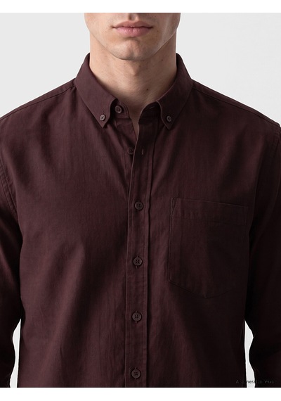 Lcwaıkıkı Classic Mürdüm Regular Fit Oxford Erkek Gömlek