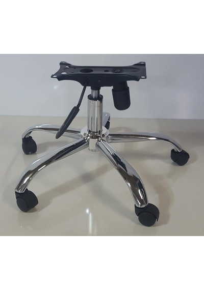 Kamusalmarket Krom Yıldız Ayak+Teker+Krom Piston 80 Lik+Tek Kollu Mekanizma