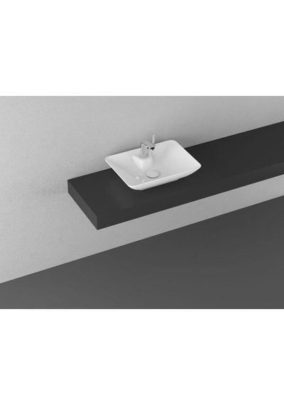 Isvea Sistema Y 52 CM Clear Tezgahüstü Lavabo 525 x 395