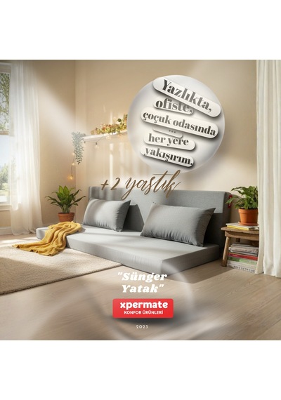 Sünger Yatak Katlanır Yatak Yer Yatağı Katlanabilir Yer Minderi 100 X 200 Cm