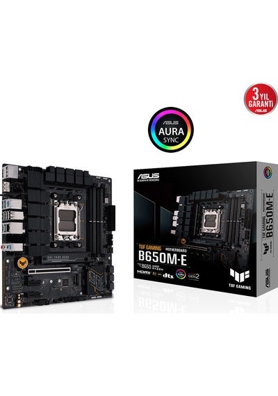 Asus Tuf Gamıng B650m-e, 4xddr5, 2x M.2, Hdmı, 2xdp, Type-c, Am5 Soket Gamıng Anakart