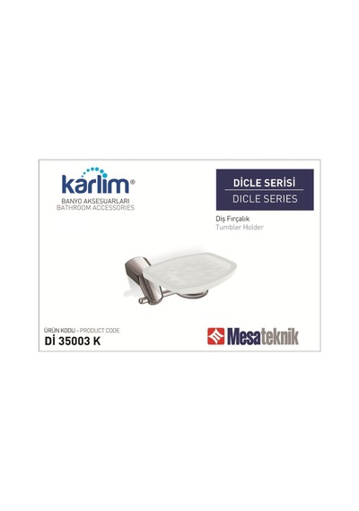 Boheme Karlim Dicle Serisi Sabunluk Krom