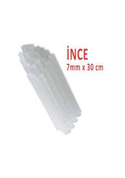 Silikon Çubuk İnce 7 MM Mum Silikon 30 CM 10 Adet