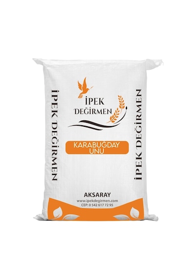 İpek Değirmen Çiğ Karabuğday Unu 25 KG Çuval Toptan Glutensiz Doğal Taş Değirmen Greçka